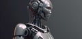 3d render of android robot technology background. Royalty Free Stock Photo