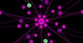 3d render animation of symmetrical multicolor basic shape with struts bloom movement
