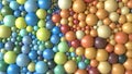 Assorted colored spheres