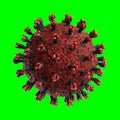 3D render bacteria virus, 3d render microbe. New concept for coronavirus and its spread