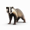 3d Render Of Badger Isolated On White Background