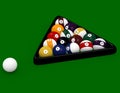 3d Render of an 8 ball Pool Game Royalty Free Stock Photo