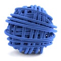 3d render of ball of wool