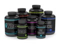 3d render of BCAA, whey, fat burner, creatine and mass gainer