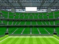 Modern American football Stadium with geen seats