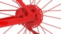 3D render - bicycle gear shifter closeup