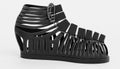 3D Render of Black Shoes Royalty Free Stock Photo