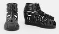 3D Render of Black Shoes Royalty Free Stock Photo