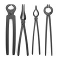3d render of blacksmith pliers Royalty Free Stock Photo