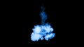 3d render of blue glow ink in water on black background with luma matte as alpha mask for ink effects or background. 12
