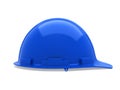 3d render blue safety helmet (clipping path) Royalty Free Stock Photo