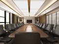 3d render of board room Royalty Free Stock Photo