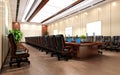3d render of board room Royalty Free Stock Photo