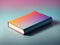 nice colorful books isolated on gradient background, book mockup, mockup design Royalty Free Stock Photo