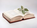 white color closed book isolated on white background, book mockup, mockup design, 3d render books,.