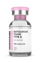 3d render with botulinum toxin type A vial