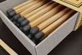 3d Render of Box of Matches Royalty Free Stock Photo