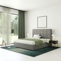 3D render. Bright interior - bedroom