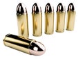3d render of bullets background. Royalty Free Stock Photo