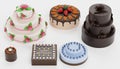 3d Render of Cakes Collection