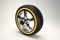 3d render of car wheel