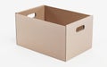 3D Render of Carboard Box Royalty Free Stock Photo