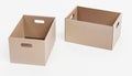 3D Render of Carboard Boxes Royalty Free Stock Photo