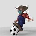 3D Cartoon Farmer Character