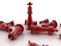 3d render of chess