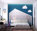 3d render of child bedroom Royalty Free Stock Photo