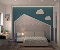 3d render of child bedroom Royalty Free Stock Photo