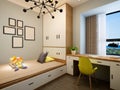 3d render child bedroom