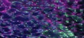 3D render city lights polygonal background purple pink blue waves polygons modern