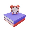 Clock with back to school concept