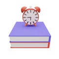 Clock with back to school concept