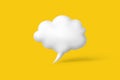 3d render of a cloud in shape of the speech bubble Royalty Free Stock Photo