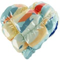 3D Render colorful Heart Illustration, inflated abstract heart balloon clipart