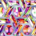 3D render combo colorful artwork tile Royalty Free Stock Photo