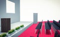 3d Illustration of Conference hall with chairs Royalty Free Stock Photo