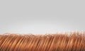 3d render of copper wires Royalty Free Stock Photo