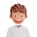 3d render cute boy avatar