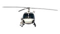 Helicopter 2- Front view white background 3D Rendering Ilustracion 3D Royalty Free Stock Photo