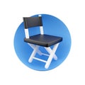 3D render Director table, chair icon. 3D rendering director icon symbol sign illustration 3d render icon.