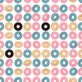 3d render donuts seamless pattern