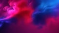 3D render Dramatic smoke and fog in contrasting vivid red, blue, and purple colors abstract background. Royalty Free Stock Photo