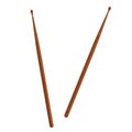 3d render of drum sticks