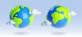 3d render earth planet object world vector icon