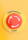 emergency button, close up image