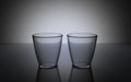 3d render Empty drinking glass realistic cup with isolated background