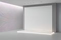 3d render of empty interior design in white room 3d render of empty interior design in white room modern interior visualization.